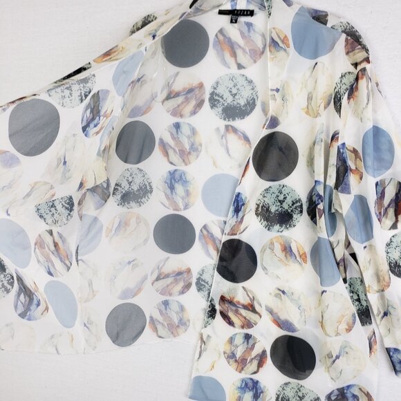 NWOT KOZAN Melanie Jacket Cardigan in Jupiter Mesh Lightweight Lagenlook size XL - Picture 11 of 12